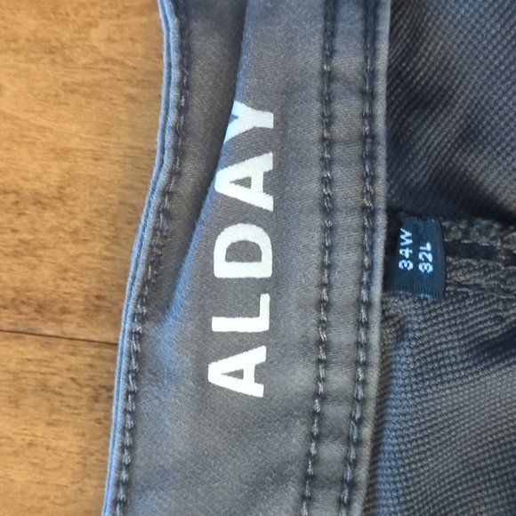 Mens Alday gray pants 34x32 - Picture 2 of 3